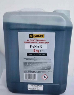 Olej na závitovanie a vŕtanie FANAR 5L